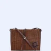 Adolfo Dominguez Bolsos>Bandolera Grande Reciclada Trenzada Chocolate