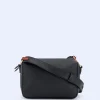 Adolfo Dominguez Bolsos>Bandolera Mediana En Material Reciclado Negro
