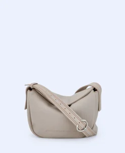 Adolfo Dominguez Bolsos>Bandolera Mediana En Material Reciclado Piedra