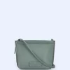 Adolfo Dominguez Bolsos>Bandolera Mediana Textura Grano Verde