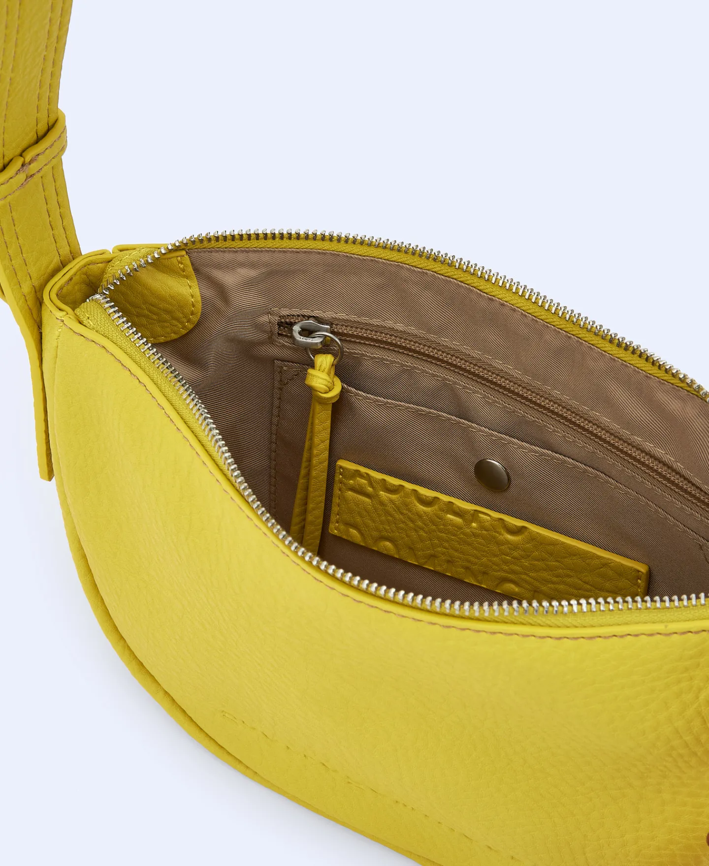 Adolfo Dominguez Bolsos>Bandolera Pequena En Material Reciclado Amarillo