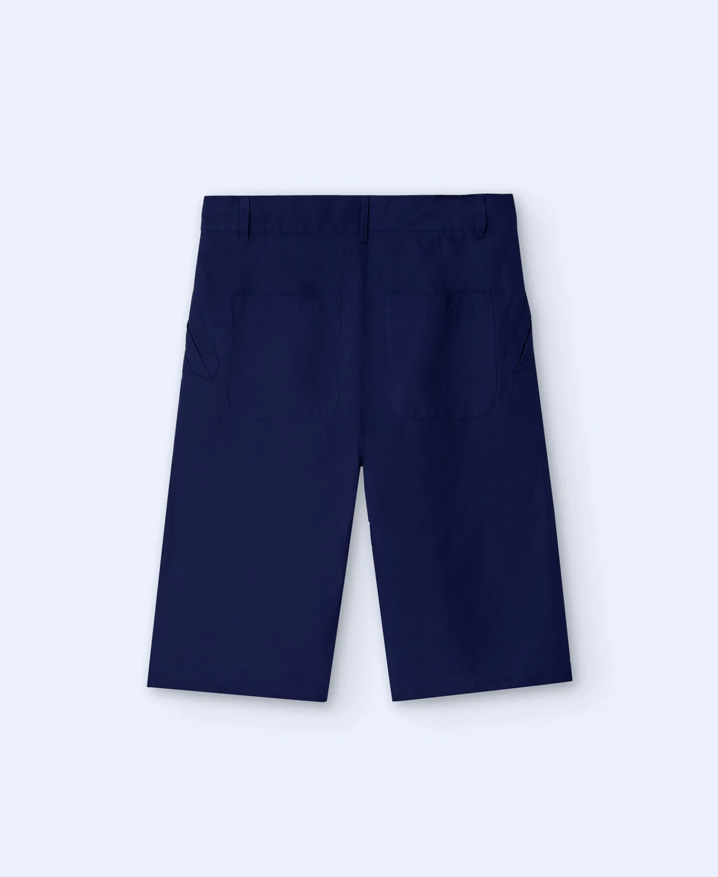 Adolfo Dominguez Pantalones>Bermuda En Lino Europeo Azul Royal