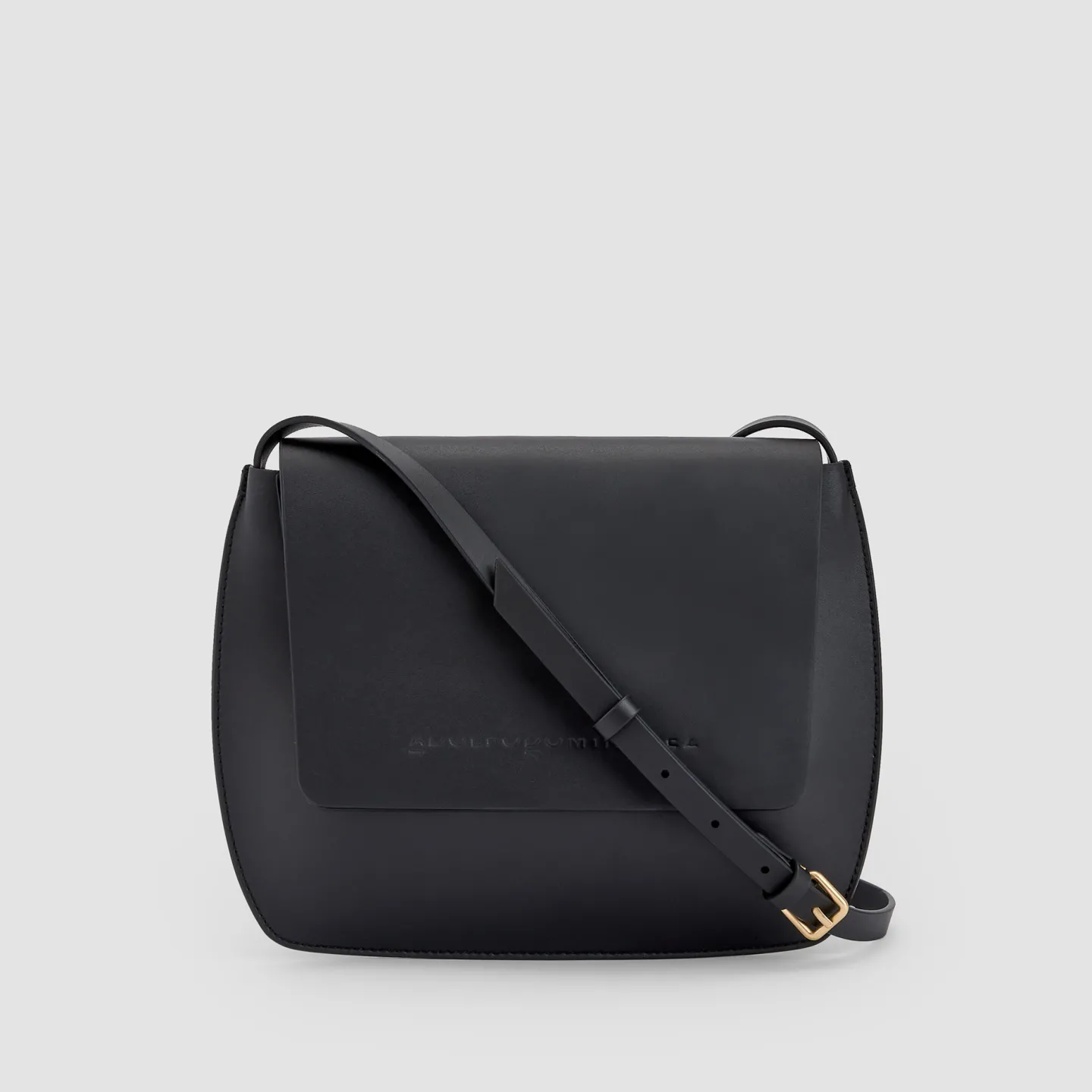 Adolfo Dominguez Bolsos>Bolso Bandolera En Vaqueta Negro