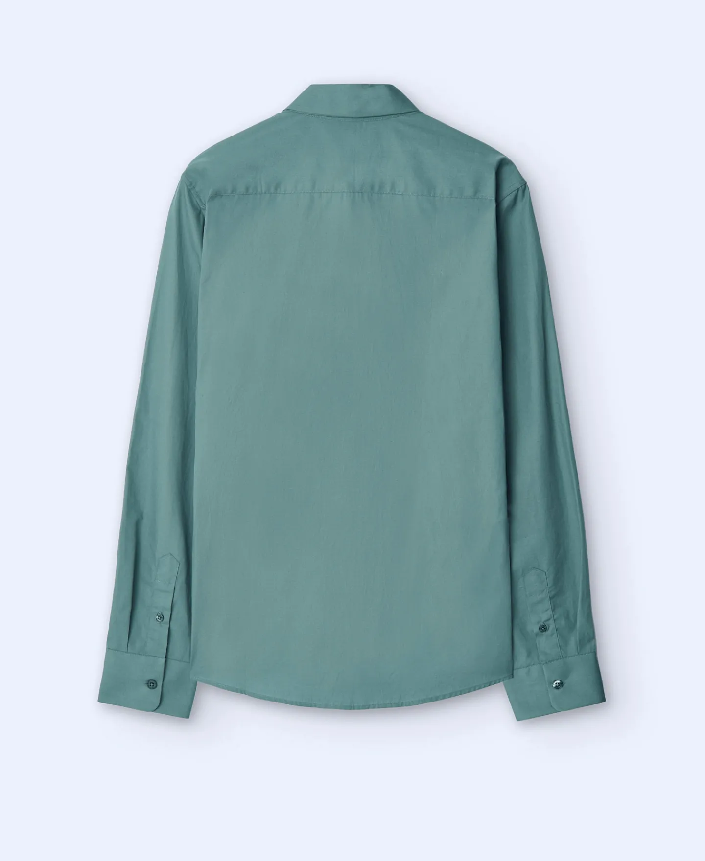 Adolfo Dominguez Camisas>Camisa Cuello Solapa Algodon Organico Verde Gris