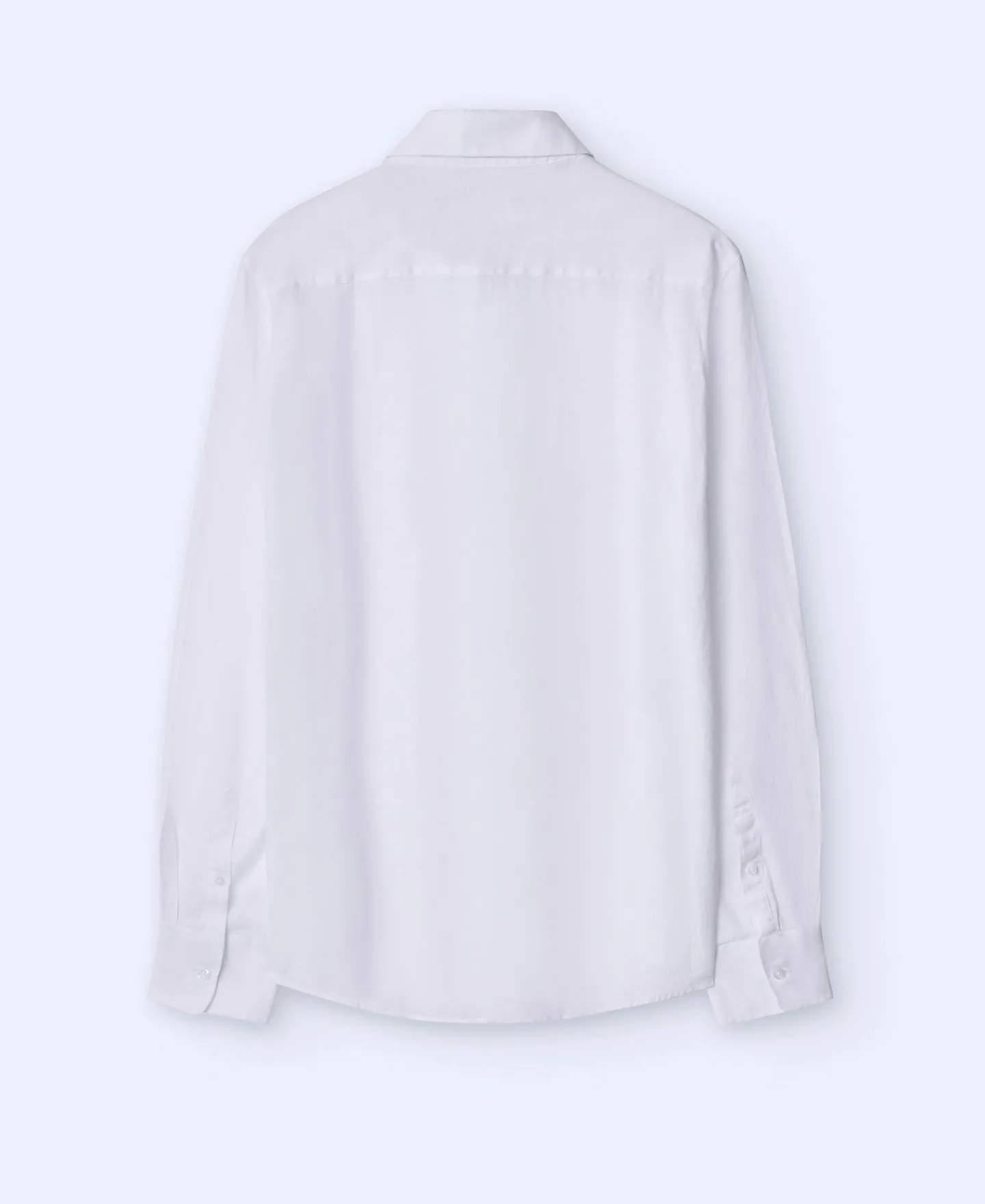 Adolfo Dominguez Camisas>Camisa Cuello Solapa En Lino 100% Blanco