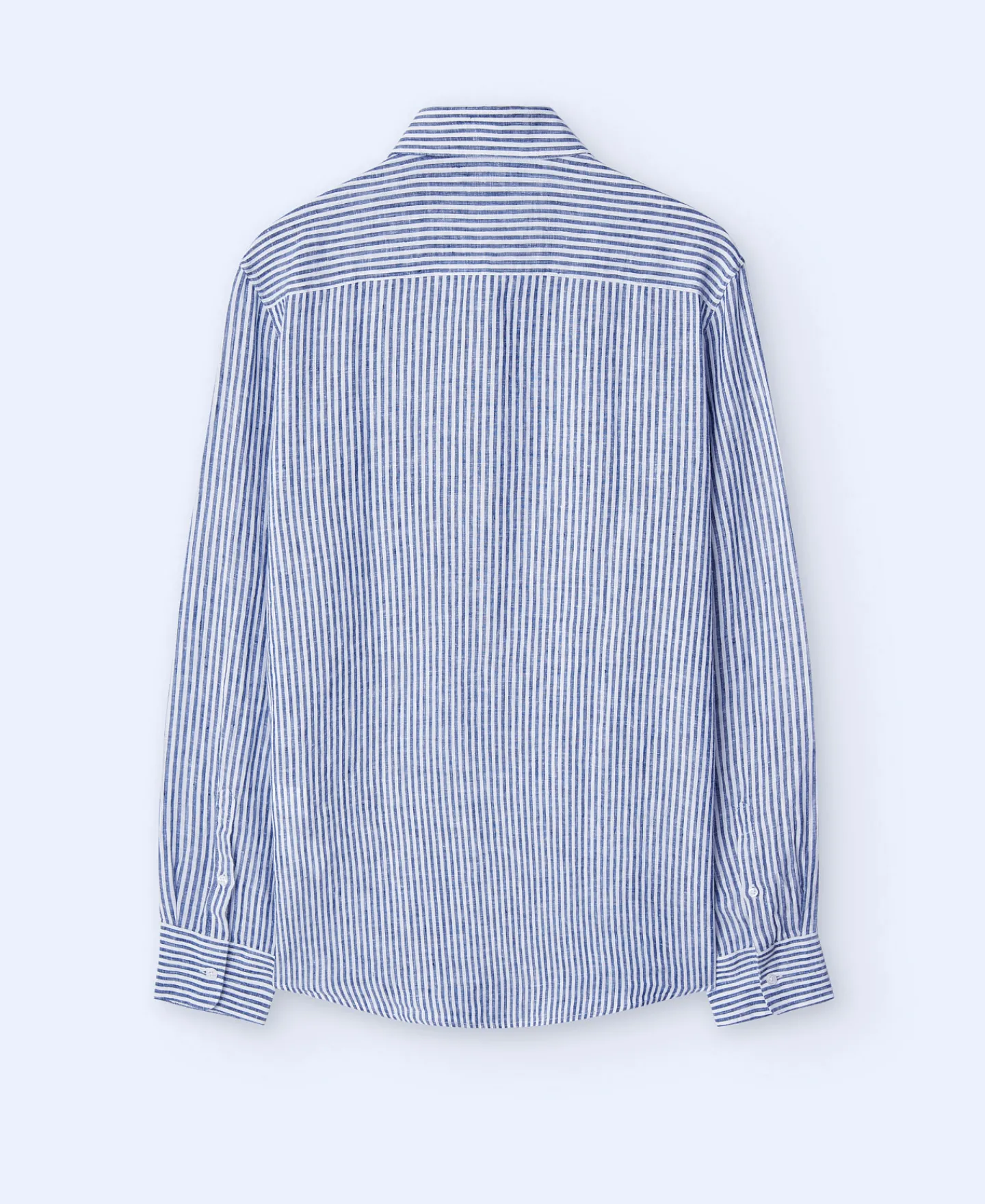 Adolfo Dominguez Camisas>Camisa De Rayas En Lino 100% Rayas Blanco/Azul