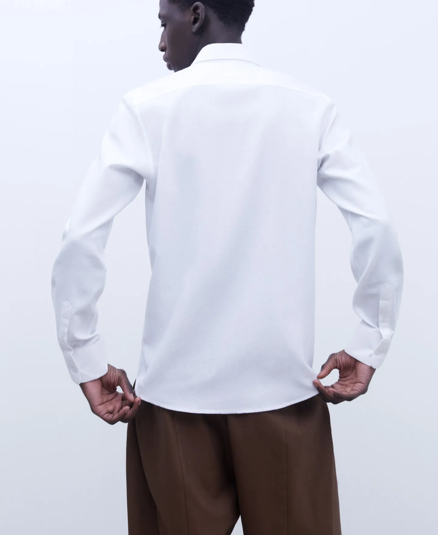 Adolfo Dominguez Camisas>Camisa En Lyocell Algodon Blanco