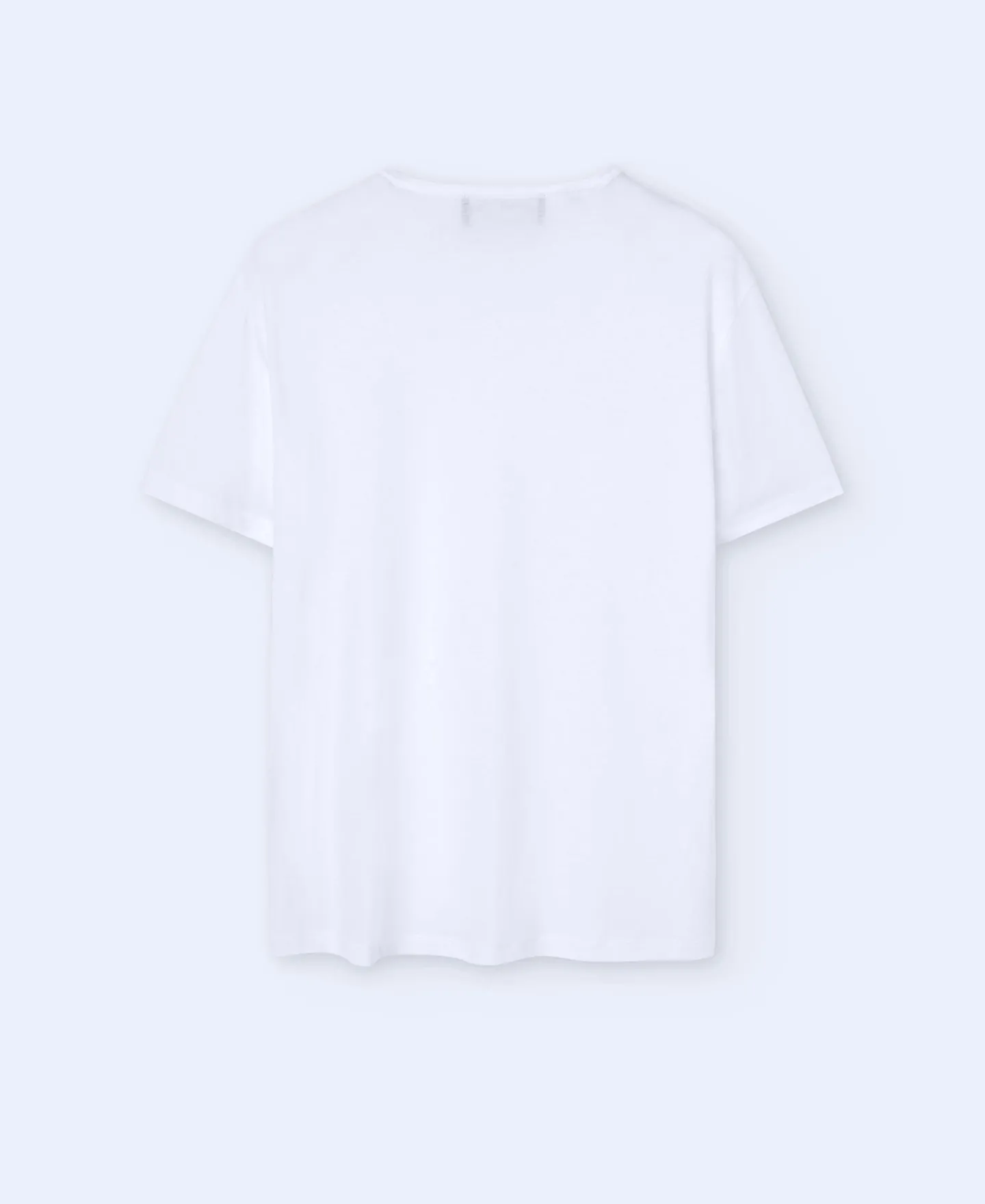 Adolfo Dominguez Camisetas Y Polos>Camiseta Cuello Caja En Lyocell Blanco