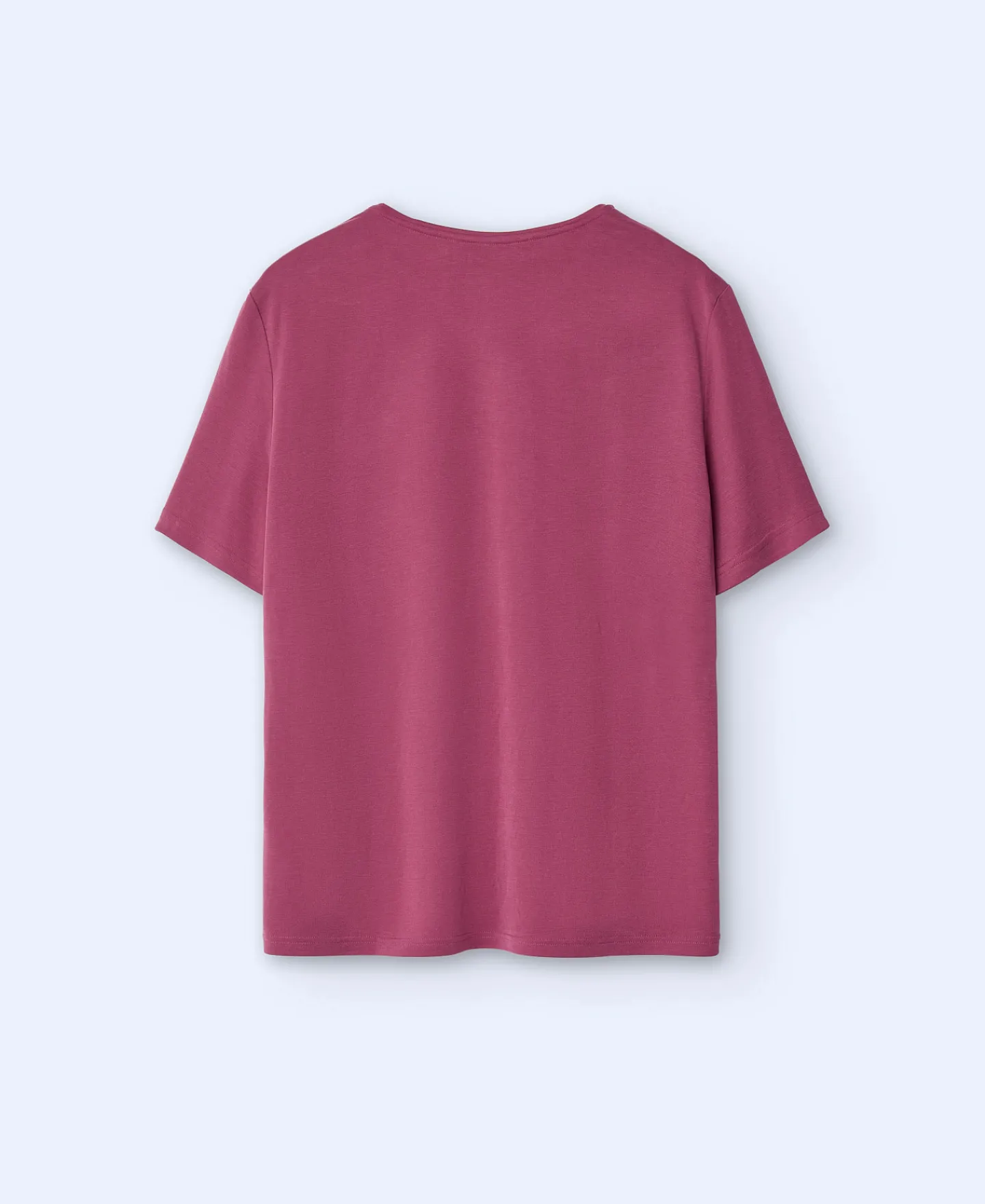 Adolfo Dominguez Camisetas Y Polos>Camiseta Cuello Caja En Modal Terracota