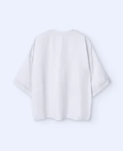 Adolfo Dominguez Camisetas>Camiseta De Manga Corta Crema