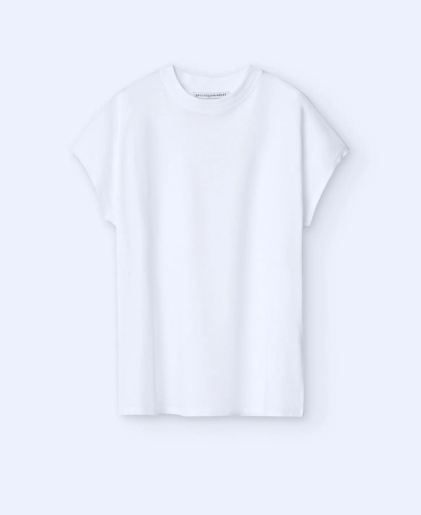 Adolfo Dominguez Camisetas>Camiseta En Algodon Blanco