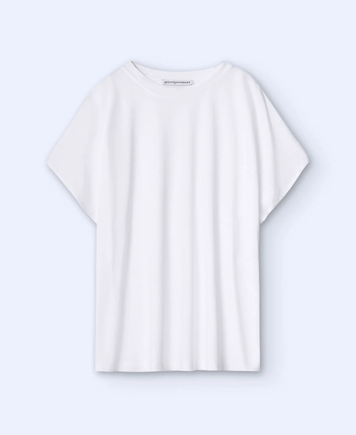 Adolfo Dominguez Camisetas>Camiseta En Lyocell Y Algodon Blanco