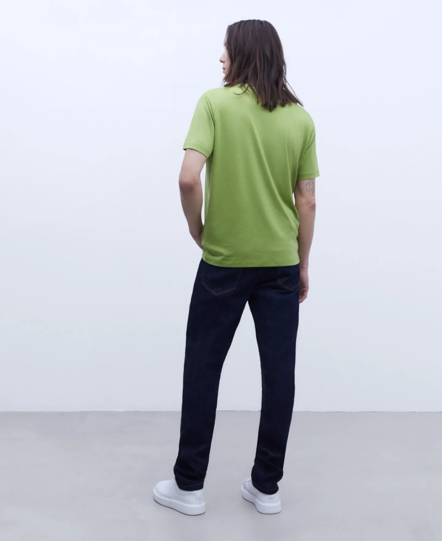 Adolfo Dominguez Camisetas Y Polos>Camiseta En Lyocell Y Algodon Verde