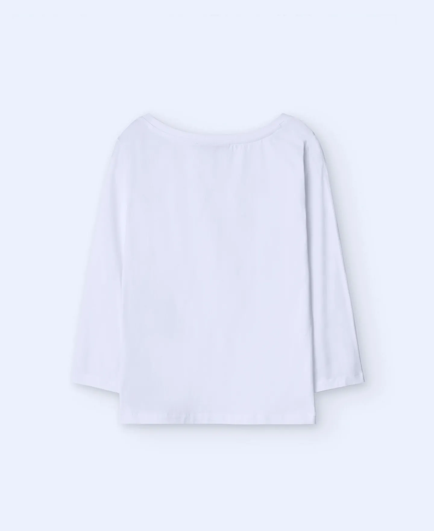 Adolfo Dominguez Camisetas>Camiseta Fluida De Manga Larga Blanco
