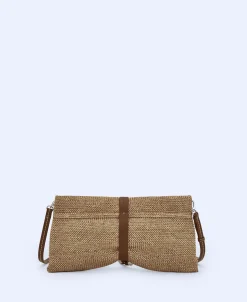 Adolfo Dominguez Bolsos>Cartera De Mano En Tejido Trenzado Natural