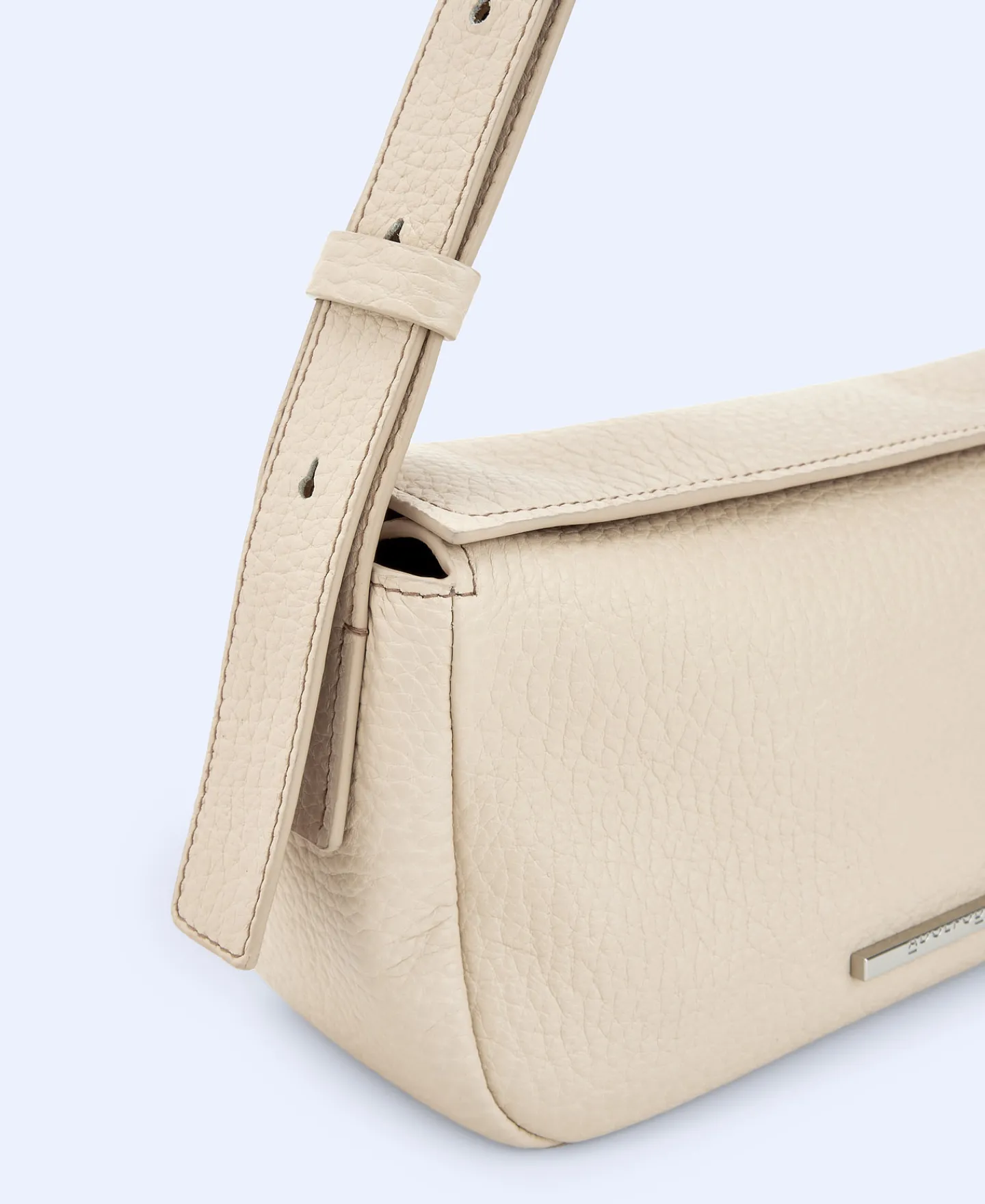 Adolfo Dominguez Bolsos>Hobo Pequeno Doble Solapa Crudo