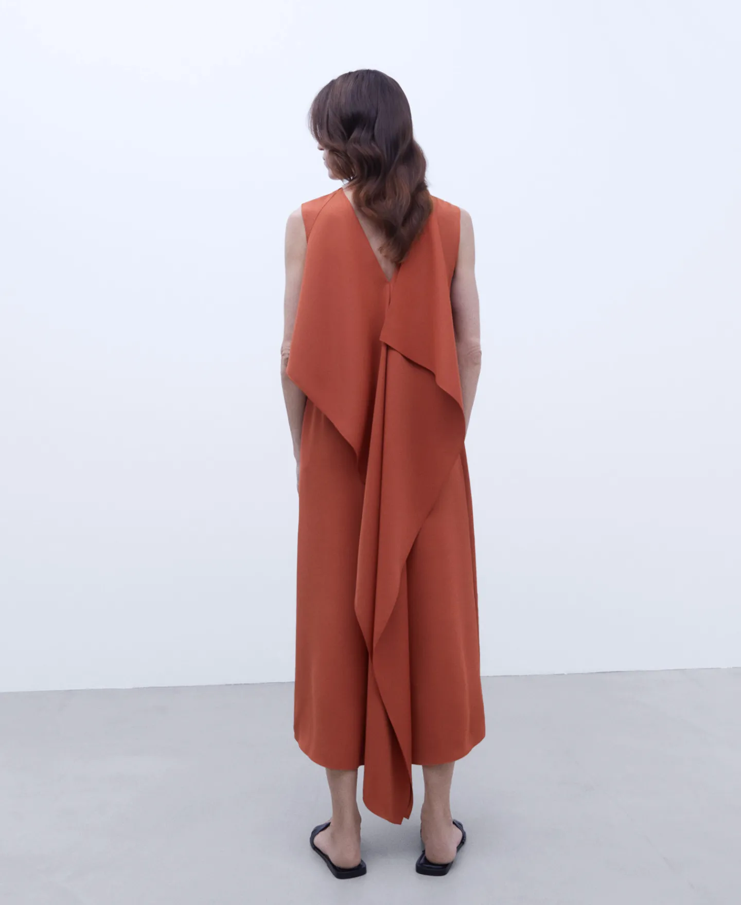 Adolfo Dominguez Vestidos Y Monos>Maxi Vestido Evase Teja