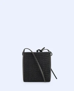 Adolfo Dominguez Bolsos>Minisaco Reciclado Trenzado Negro