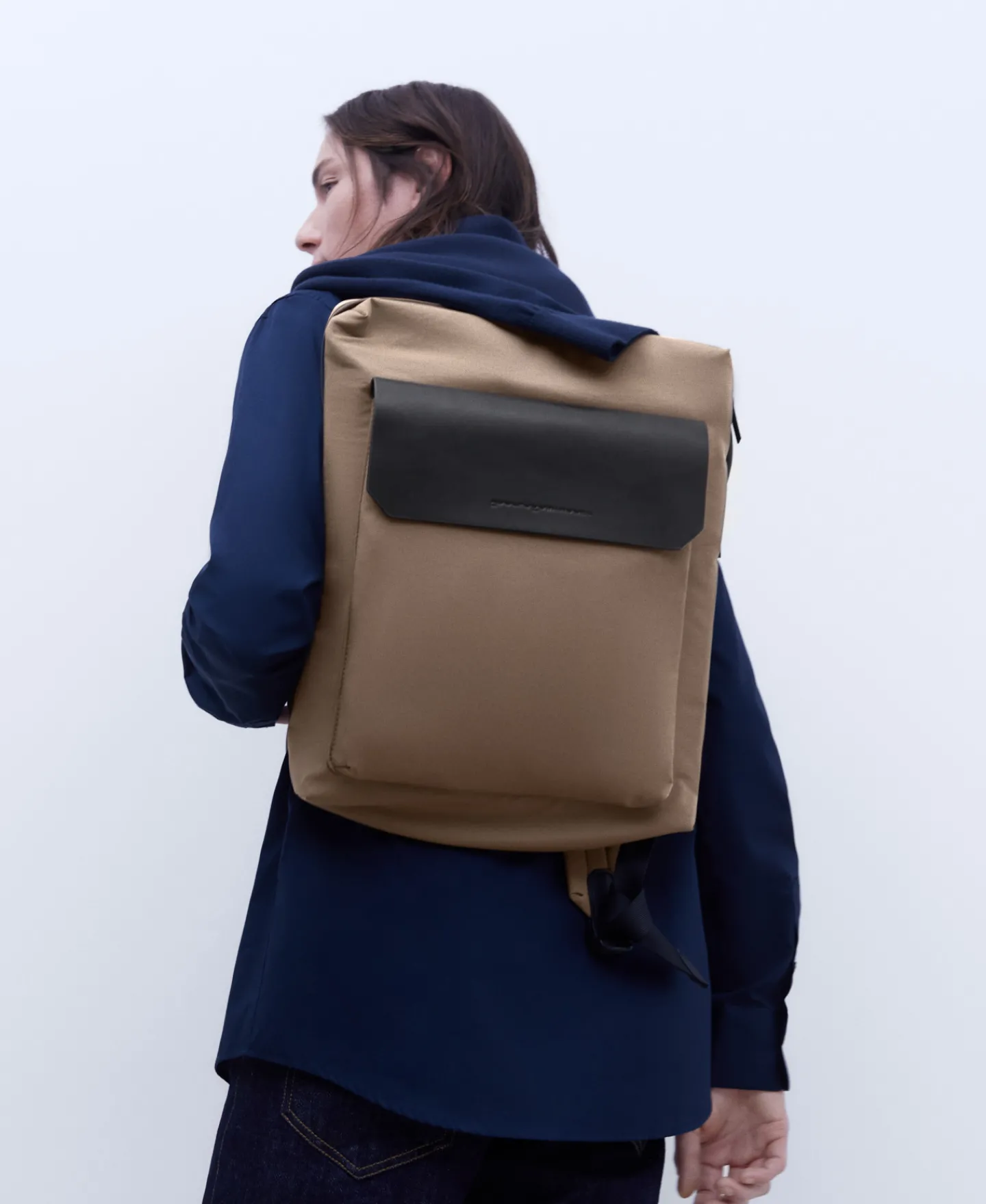Adolfo Dominguez Bolsos>Mochila En Poliester Reciclado Marron