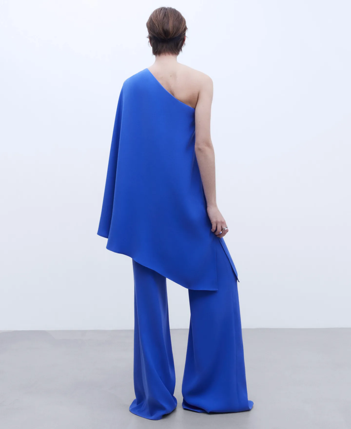Adolfo Dominguez Vestidos Y Monos>Mono Asimetrico Monocolor Azul
