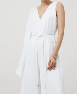 Adolfo Dominguez Vestidos Y Monos>Mono Coctel Asimetrico Crudo
