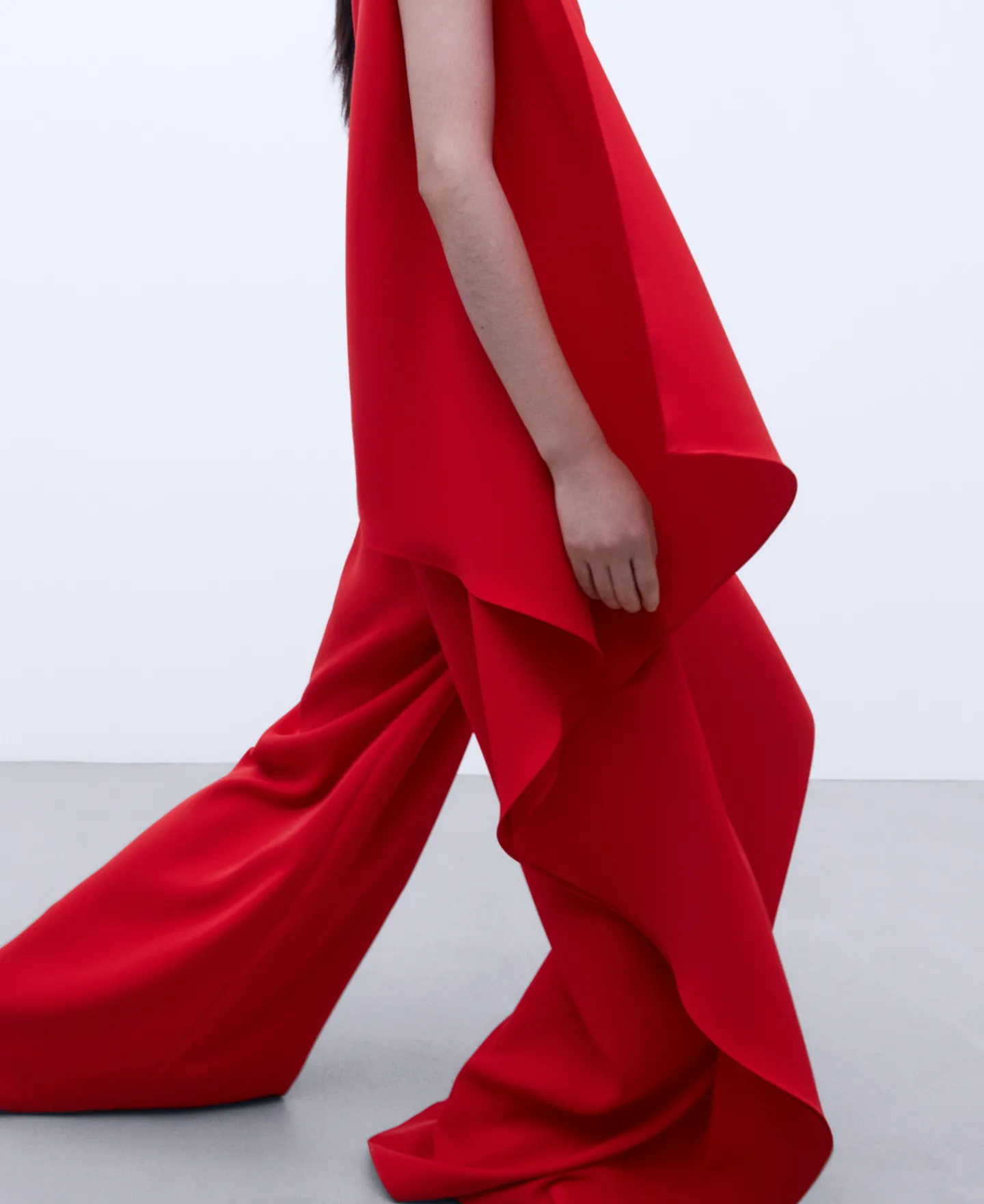 Adolfo Dominguez Vestidos Y Monos>Mono Coctel Asimetrico Rojo
