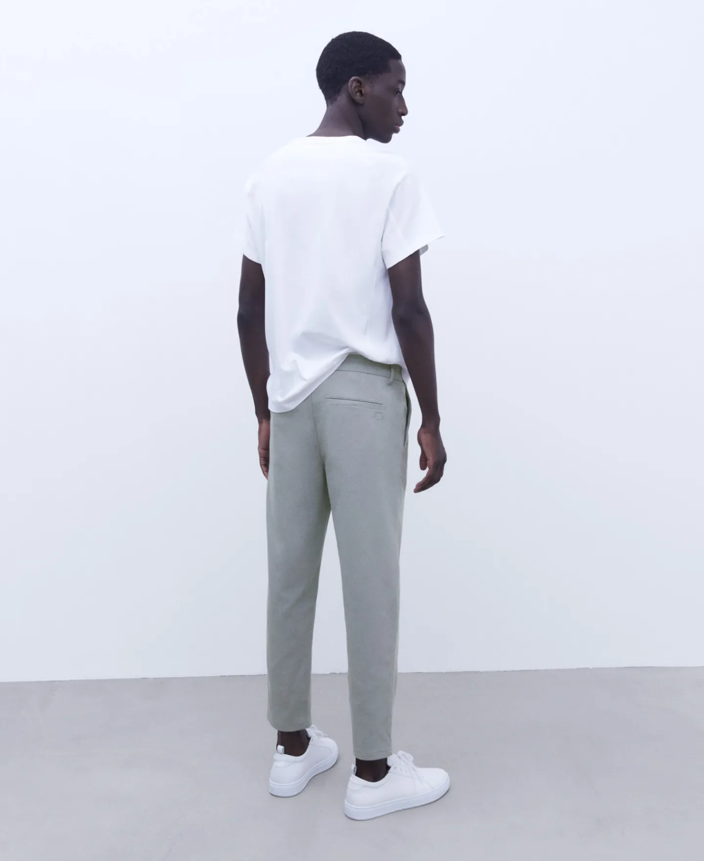 Adolfo Dominguez Pantalones>Pantalon Chino Holgado Con Pinzas Gris Claro