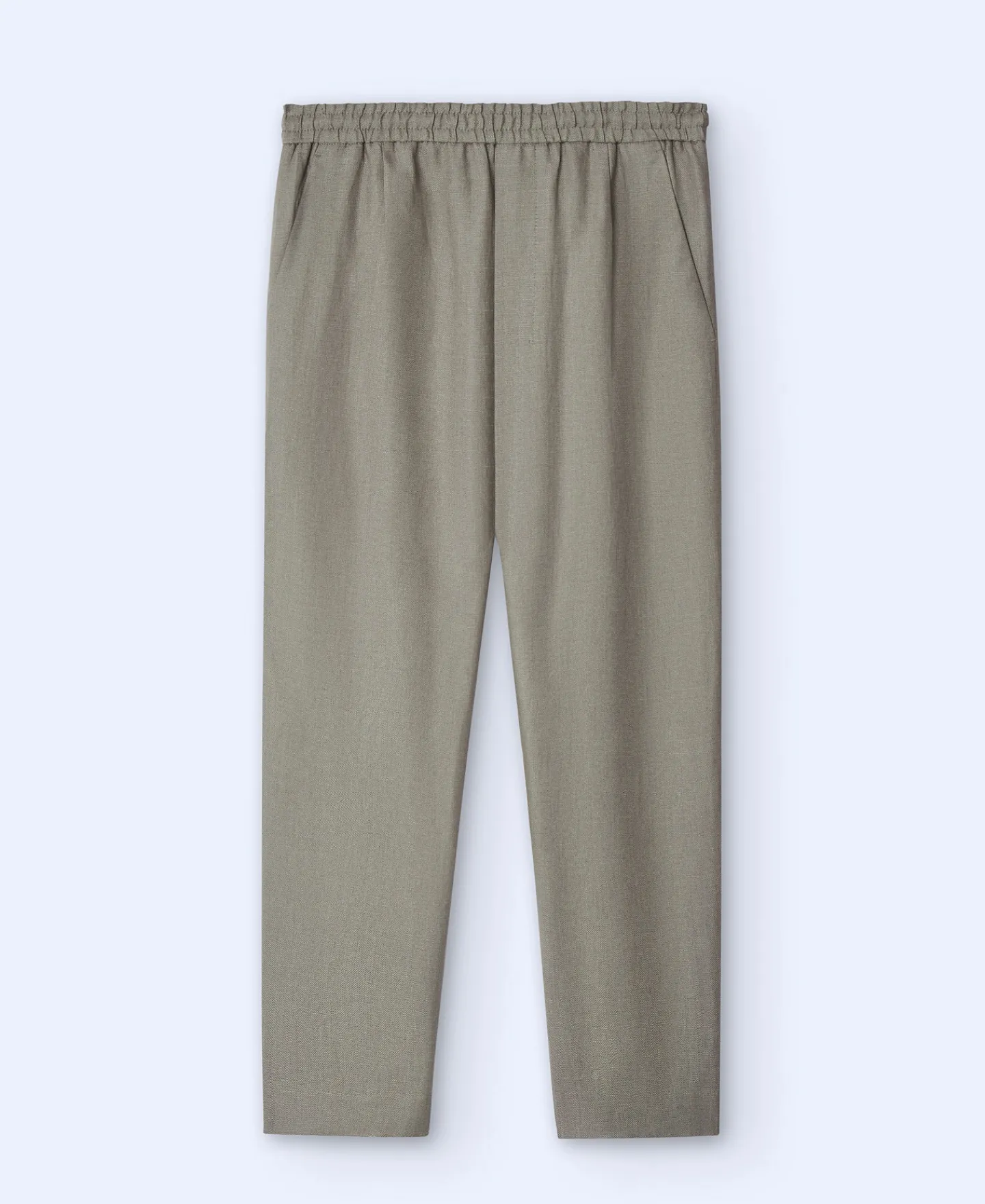 Adolfo Dominguez Pantalones>Pantalon En Lino Europeo Gris/Verde