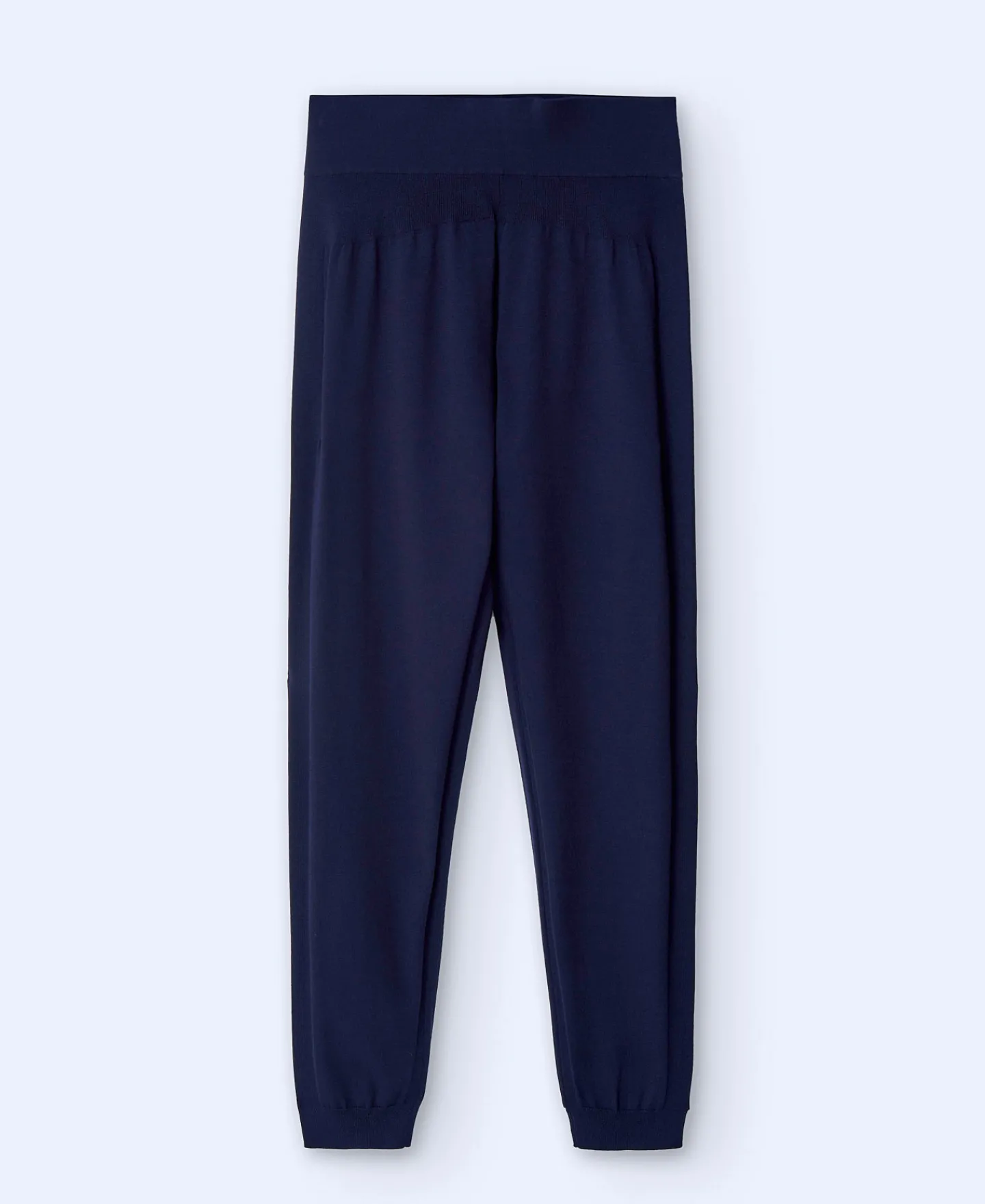 Adolfo Dominguez Pantalones>Pantalon Legging En Punto Azul Oscuro