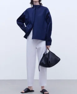 Adolfo Dominguez Pantalones>Pantalon Regular Fit Blanco