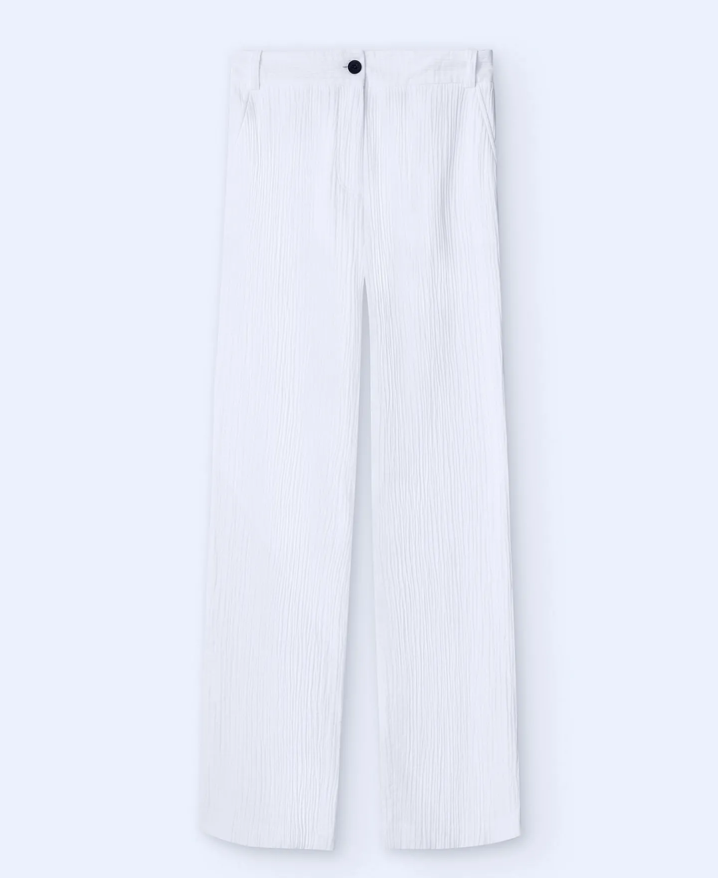 Adolfo Dominguez Pantalones>Pantalon Sastre De Corte Recto Blanco Natural