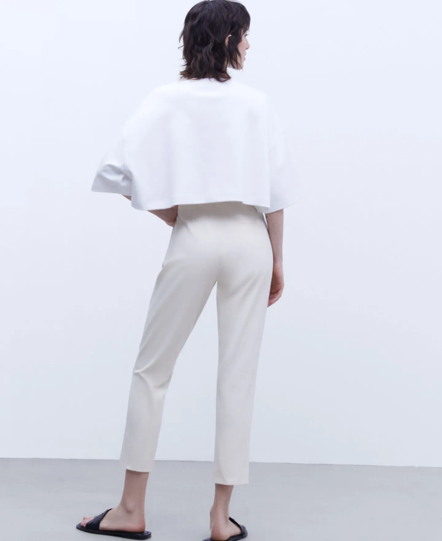 Adolfo Dominguez Pantalones>Pantalon Skinny En Algodon Crudo