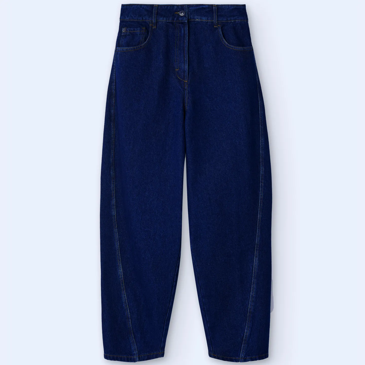 Adolfo Dominguez Pantalones>Pantalon Vaquero En Algodon Azul Denim