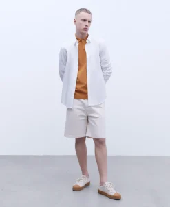 Adolfo Dominguez Camisetas Y Polos>Polo Dos Botones En Algodon Oxido