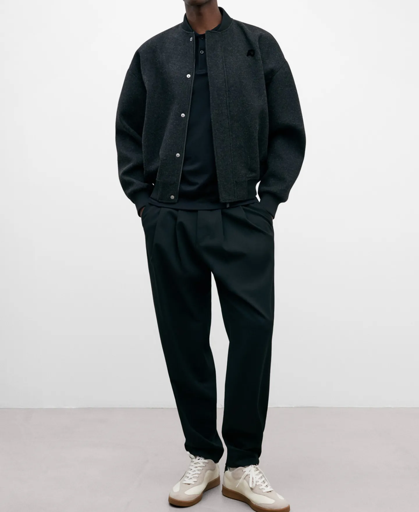 Adolfo Dominguez Camisetas Y Polos>Polo En Algodon Mercerizado Negro