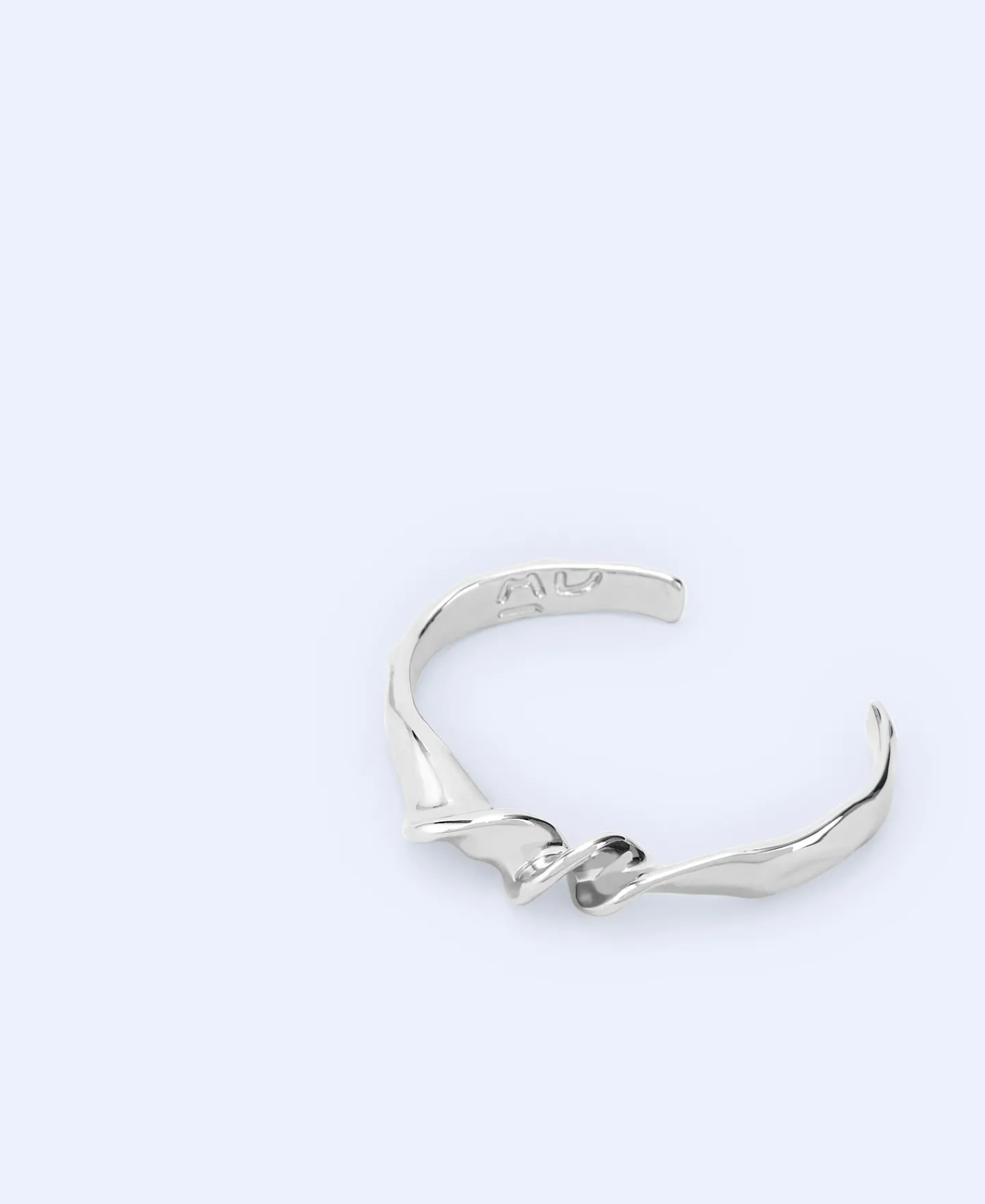 Adolfo Dominguez Bisutería>Pulsera Metalica Motivo Torsion Plateado