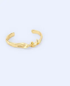 Adolfo Dominguez Bisutería>Pulsera Metalica Motivo Torsion Dorado
