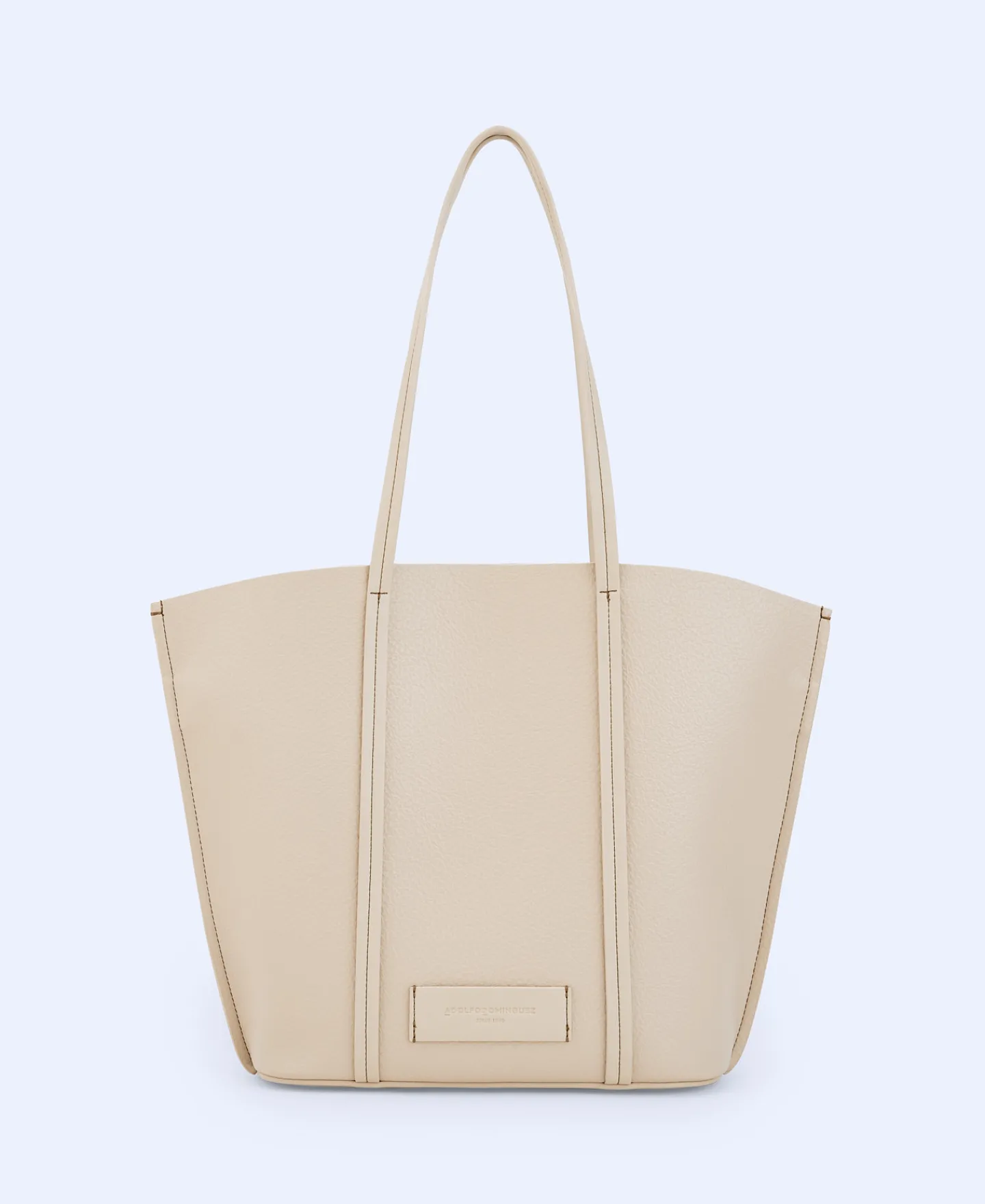 Adolfo Dominguez Bolsos>Shopper Reciclado En Textura Grano Nata