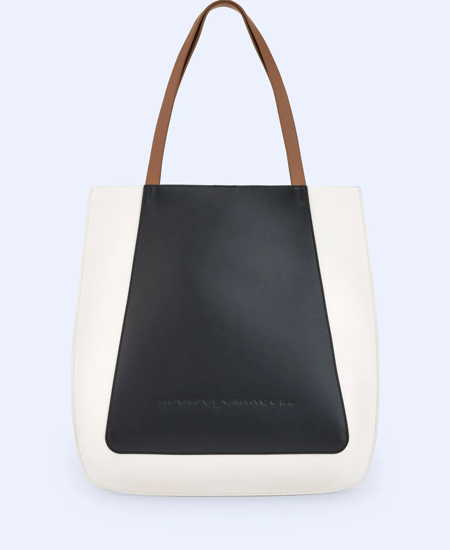 Adolfo Dominguez Bolsos>Shopper Tricolor En Piel Vaqueta Multicolor