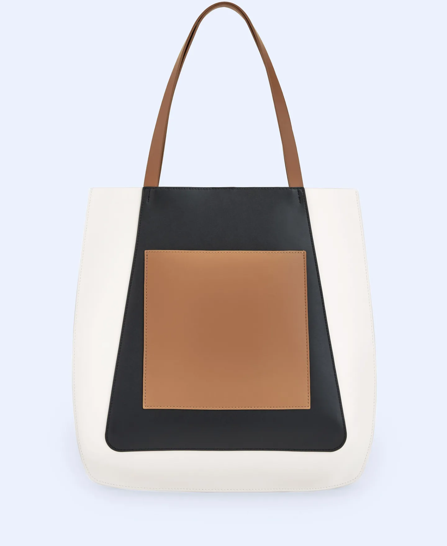 Adolfo Dominguez Bolsos>Shopper Tricolor En Piel Vaqueta Multicolor