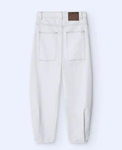 Adolfo Dominguez Pantalones>Vaquero Banana Con Pinzas Crudo