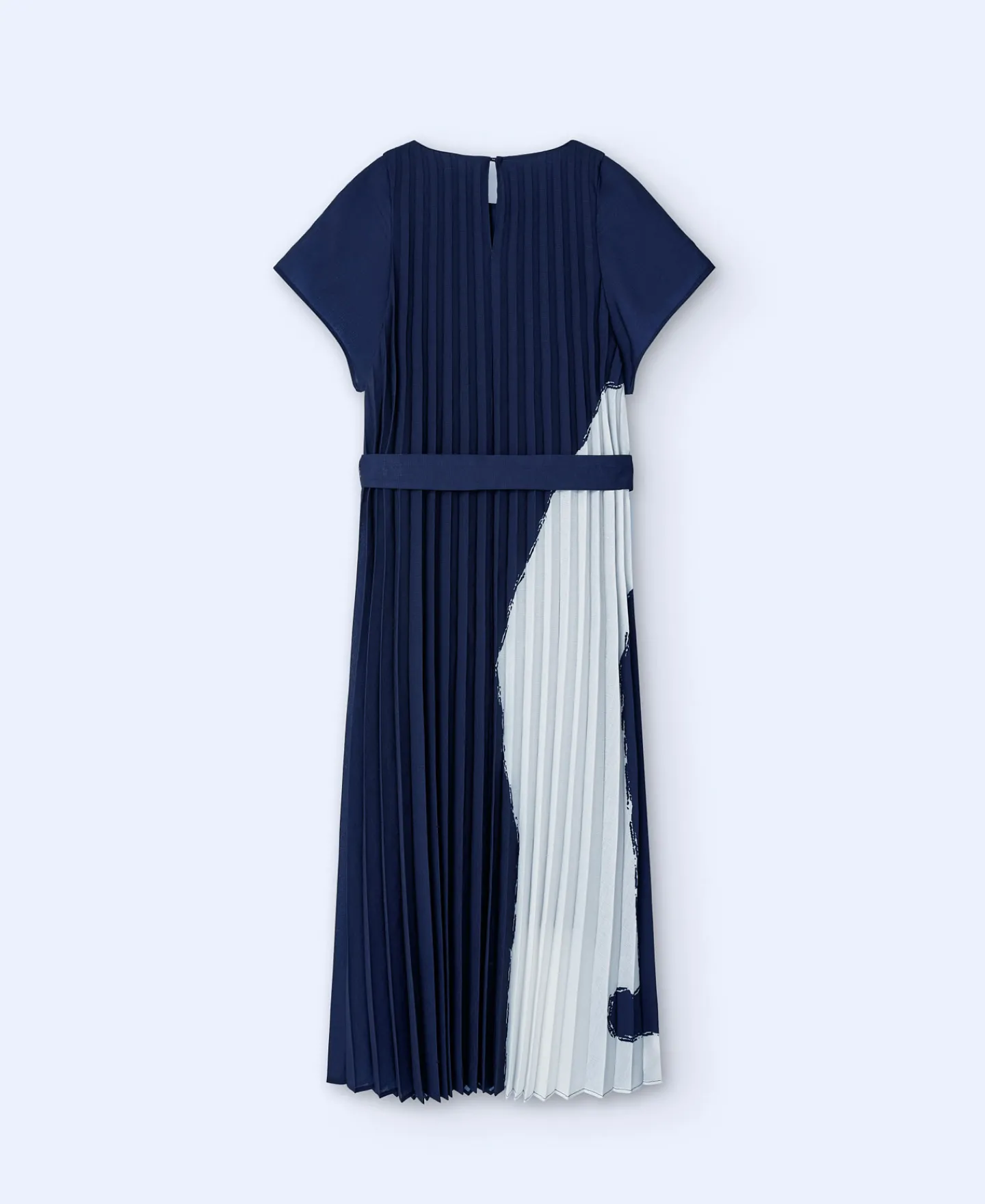 Adolfo Dominguez Vestidos Y Monos>Vestido En Crinkle Estampado Blanco/Azul