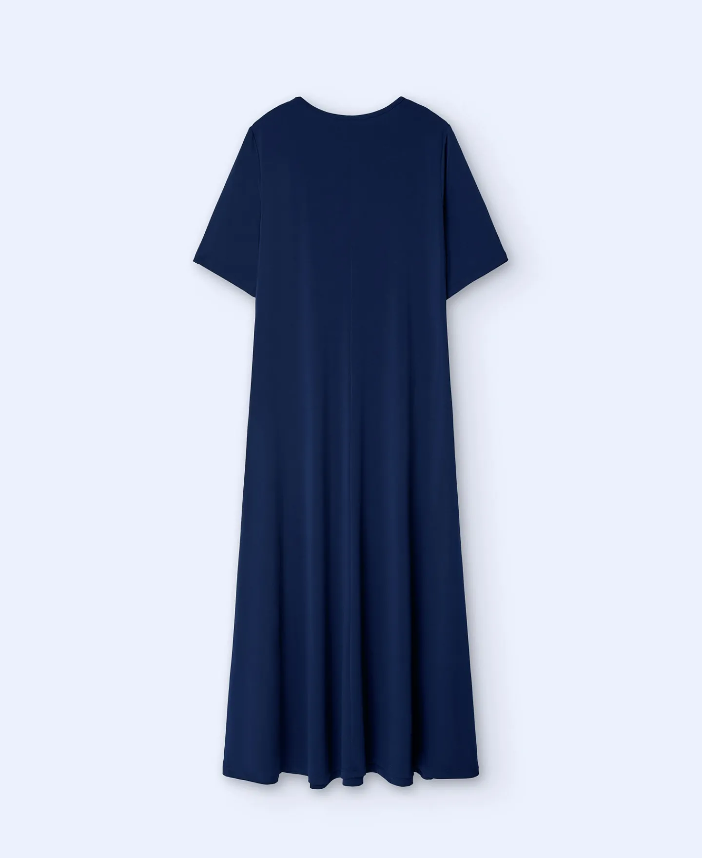 Adolfo Dominguez Vestidos Y Monos>Vestido Largo Escote Redondo Azul Marino