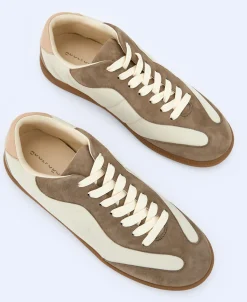 Adolfo Dominguez Zapatos>Zapatilla En Nailon Y Serraje Verde Gris